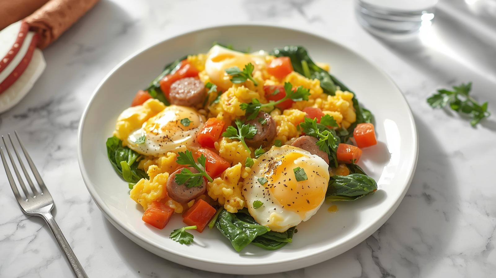 Egg White & Turkey Sausage Scramble