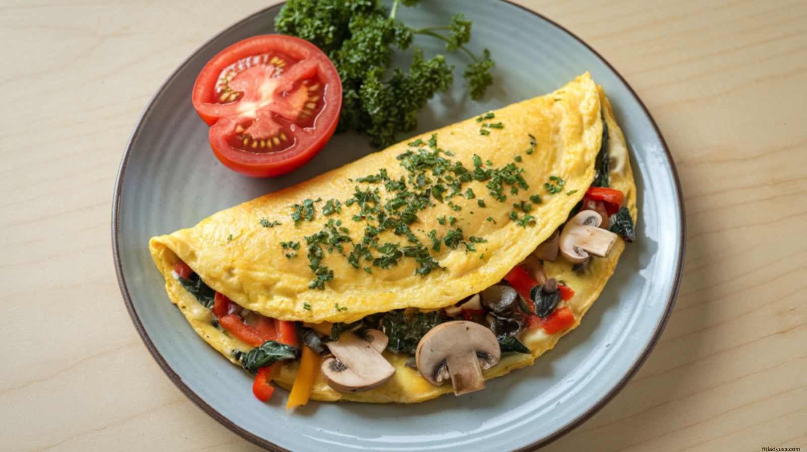 Veggie Omelet Plate
