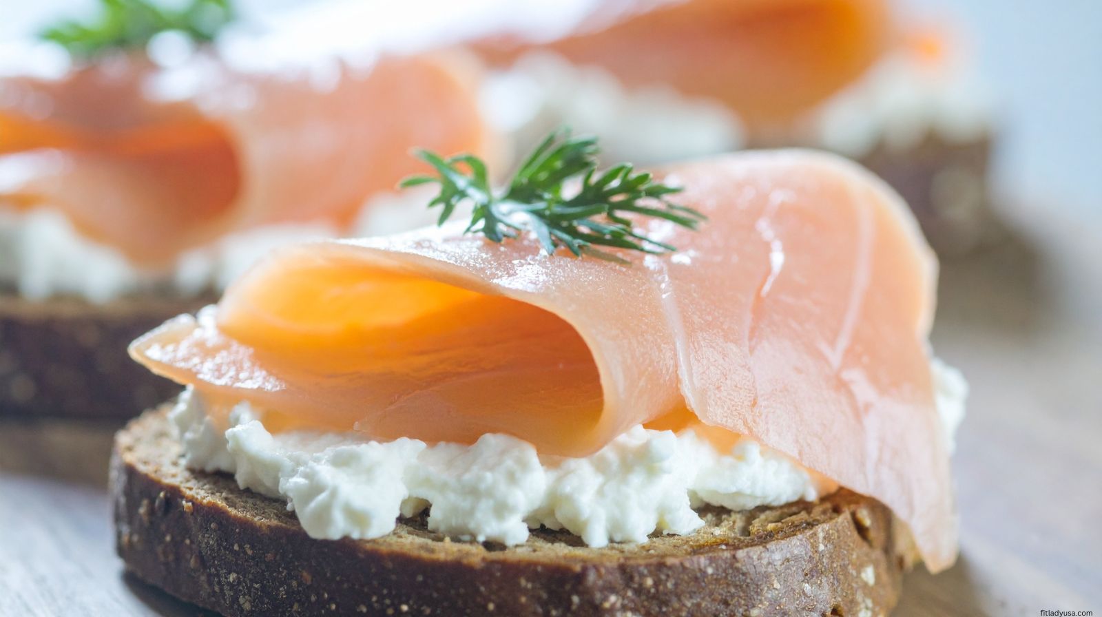Smoked Salmon & Light Cream Cheese Toast